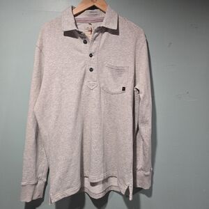 Welren Mariner Long Sleeve Sweatshirt Polo Gray Size M Gorpcore Minimalist Men's